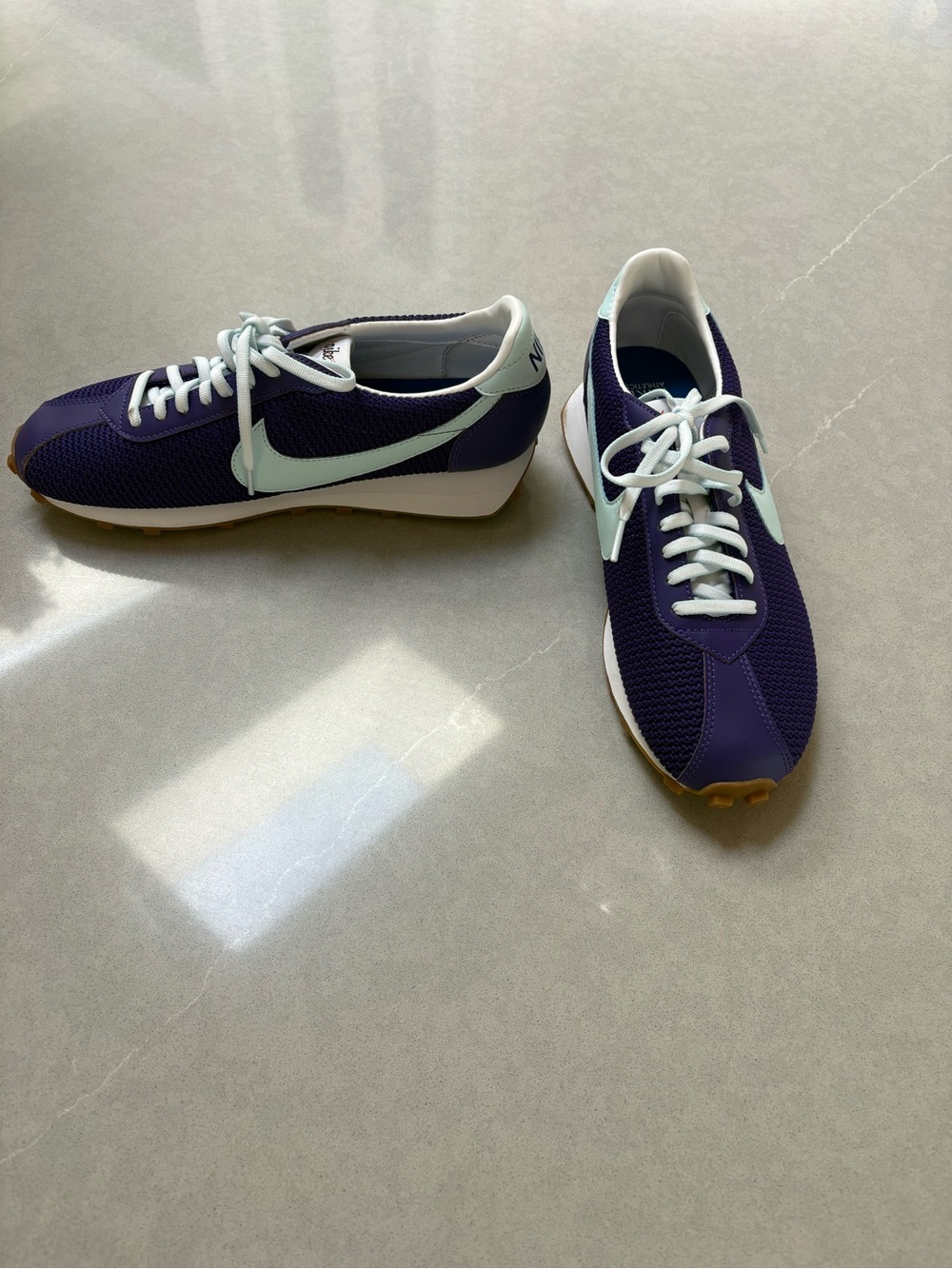 Nike LD-1000 SE Purple Retro Sneakers with Blue Details